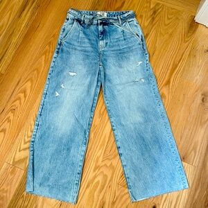 Free people wide leg denim size 28